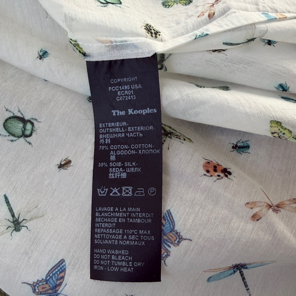 The Kooples Button Down Insect Shirt - Picture 7 of 7